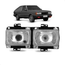 Farol Dianteiro Passat Pointer 83 a 88 Cromado Foco Duplo
