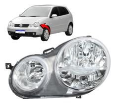 Farol dianteiro polo cromado 2003 2004 2005 2006 Farol dianteiro polo cromado 2003 2004 2005 2006