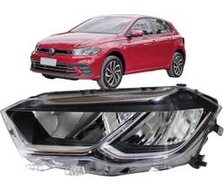 Farol Dianteiro Polo Highline 2023 2024 2025 Full Led