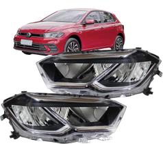 Farol Dianteiro Polo Highline 2023 2024 2025 Full Led Par 2 peças