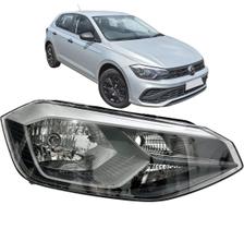 Farol Dianteiro Polo Track 2023 2024 2025 Friso Cinza