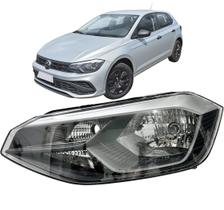 Farol Dianteiro Polo Track 2023 2024 2025 Friso Cinza