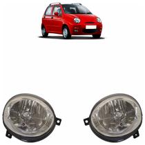 Farol Dianteiro Qq 2010 A 2015 Máscara Cromada