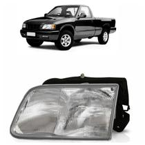 Farol Dianteiro S10 Blazer 1995 A 2000 Máscara Cromada