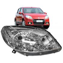 Farol Dianteiro Sandero 12 13 14 Direito Cromado