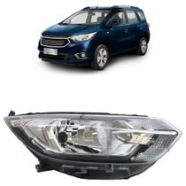 Farol Dianteiro Spin 2019 2020 2021 2022 2023 Máscara Cromada Lente Lisa Acrílico