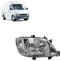 Farol Dianteiro Sprinter 2003 A 2011 Máscara Cromada