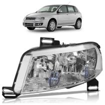 Farol Dianteiro Stilo 2002 2003 2004 2005 2006 2007 Máscara Cromada Liso Acrílico