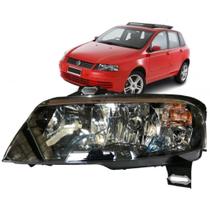 Farol Dianteiro Stilo 2002 Até 2007 Esquerdo Fumê Bocal Quadrado
