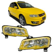 Farol Dianteiro Stilo 2008 A 2012 Máscara Amarela