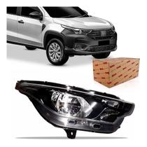 Farol Dianteiro Strada 2021 a 2022 Lado Esquerdo Motorista Manual Sem LED