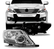 Farol Dianteiro Toyota Hilux Sw4 / 2012 A 2015 Lado Esquerdo (Motorista)