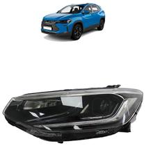 Farol Dianteiro Tracker 2021 A 2023 Máscara Negra Full LED Farol Dianteiro Tracker 2021 A 2023 Máscara Negra Full LED