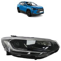 Farol Dianteiro Tracker 2021 A 2023 Máscara Negra Full LED Farol Dianteiro Tracker 2021 A 2023 Máscara Negra Full LED