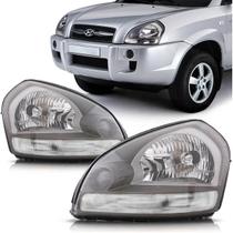 Farol Dianteiro Tucson 2004 2005 2006 2007 2208 2009 2010 2011 2012 2013 2014 2015 2016 2017 Cristal