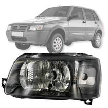 Farol dianteiro uno 2004 á 2013 fume cinza lado esquerdo Farol dianteiro uno 2004 á 2013 fume cinza lado esquerdo