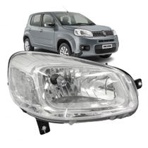 Farol Dianteiro Uno 2015 Até 2021 Cromado