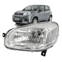 Farol Dianteiro Uno 2015 Até 2021 Cromado Farol Dianteiro Uno 2015 Até 2021 Cromado