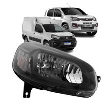 Farol Dianteiro Uno 2015 Até 2021 Fiorino Partner 2022 Até 2026 Máscara Negra
