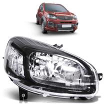 Farol Dianteiro Uno Evo 2015 A 2017 Máscara Negra