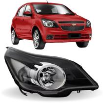 Farol direito agile 2009 2010 2011 2012 2013 máscara negra Farol direito agile 2009 2010 2011 2012 2013 máscara negra