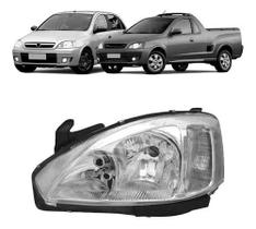 Farol direito corsa montana 2008 2009 2010 2011 2012 cromado