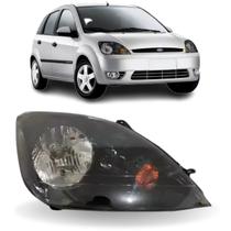 Farol direito fiesta hatch 2003 04 05 06 2007 máscara negra Farol direito fiesta hatch 2003 04 05 06 2007 máscara negra