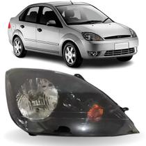 Farol direito fiesta sedan 2003 04 05 06 2007 máscara negra Farol direito fiesta sedan 2003 04 05 06 2007 máscara negra