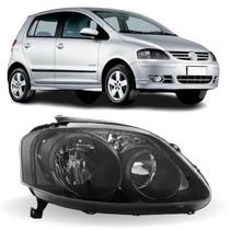Farol direito fox 2003 a 2007 máscara negra foco duplo