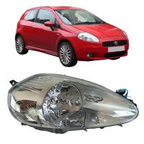 Farol Direito Punto 2007 2008 2009 2010 2011 2012 Cromado