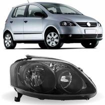 Farol direito spacefox 2006 a 2009 máscara negra foco duplo