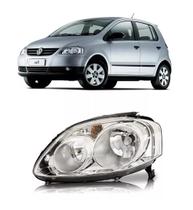 Farol Duplo Cromado Fox Crossfox Spacefox 2008 2010 Esquerdo