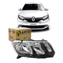 Farol Duplo H1 h7 2015 Stepway Gt Line Lado Direito Arteb Logan sandero 161000