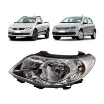 Farol Duplo Le Cromado Gol Saveiro Voyage G5 Original Vw