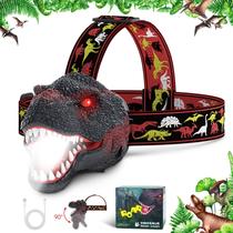 Farol Dysaim Kids Dinosaur LED Camping Hiking com bateria recarregável