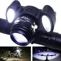 Farol e Lanterna de Cabeça Luz de LED Passeios de Bicicleta Recarregável USB - YBF8811 - BIKELIGHTS