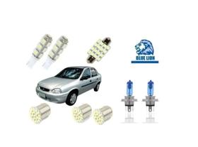 Farol E Led E Corsa Classic Sedan Hatch Wind 2002 ..