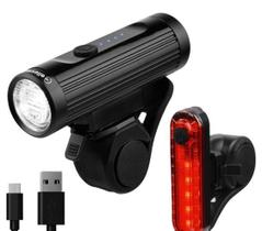 Farol e pisca led super 700 lum + 20 lum usb