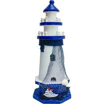 Farol Enfeite Decorativo Náutico Multicor Marítimo A 30 cm