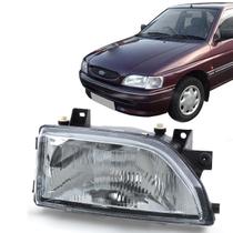Farol escort 1993 até 1996 ld carcaca cinza usa lâmpada h4