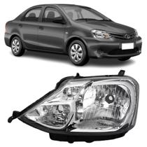 Farol esquerdo etios 2013 14 15 16 17 18 2019 cromado