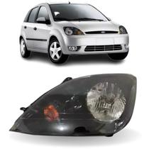 Farol esquerdo fiesta hatch 2003 04 05 06 2007 máscara negra Farol esquerdo fiesta hatch 2003 04 05 06 2007 máscara negra