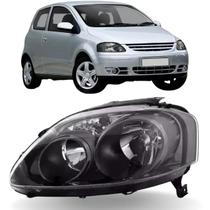 Farol esquerdo fox 2003 04 05 06 07 08 2009 máscara negra