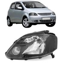 Farol esquerdo fox 2003 04 05 06 07 08 2009 mascara negra