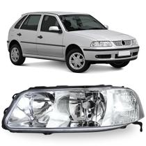 Farol esquerdo gol 1999 a 2005 g3 cromado foco duplo Farol esquerdo gol 1999 a 2005 g3 cromado foco duplo
