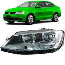 Farol Esquerdo Jetta 2011 2012 2013 2014 Masc Negra Eletrico
