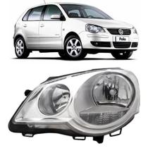 Farol esquerdo polo 07 08 09 10 11 012 013 014 cromado
