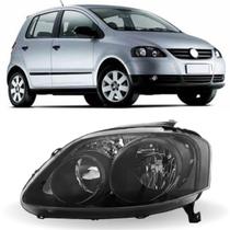 Farol esquerdo spacefox 2006 a 2009 máscara negra foco duplo Farol esquerdo spacefox 2006 a 2009 máscara negra foco duplo