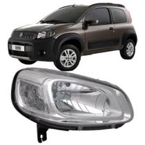 Farol esquerdo uno 2015 2016 2017 2018 foco simples cromado Farol esquerdo uno 2015 2016 2017 2018 foco simples cromado