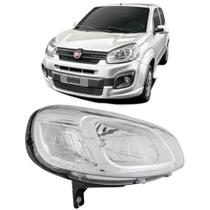 Farol esquerdo uno vivace fiorino 2015 a 2021 cromado